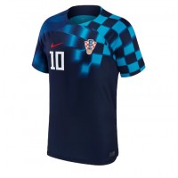 Camiseta Croacia Luka Modric #10 Segunda Equipación Replica Mundial 2022 mangas cortas
